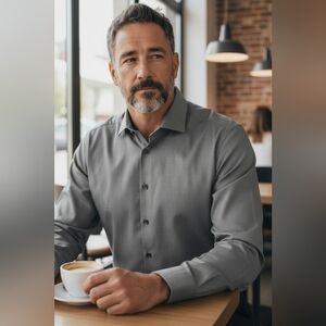 charles tyrwhitt Men's Size 17/34 Classic Fit Non Iron Button Down Shirt